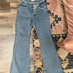 Good American Blue Flare Denim Pants